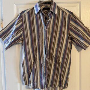 Men's Short Sleave button up shirt - Pierre Cardin - Size M